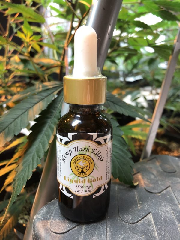 Liquid Gold Hemp Hash Elixir | Heritage Hemp Farm | Green Lake, Wisconsin