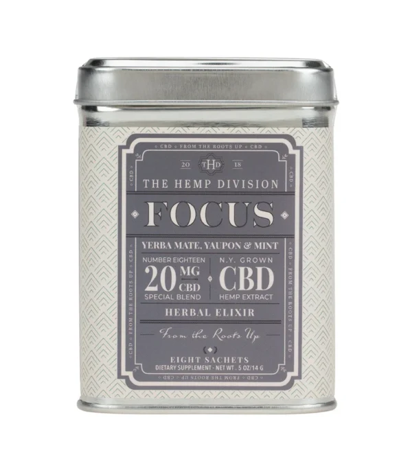 yerba mate, yaupon & mint – focus – 20 mg cbd