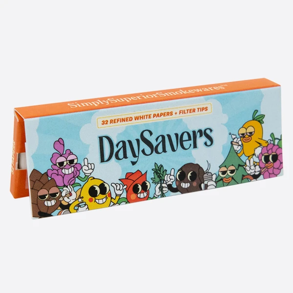 display box smoke temple 1 1/4 white rolling papers with filter tips and rolling tray [20 packs per case, 32 papers per pack] (copy)