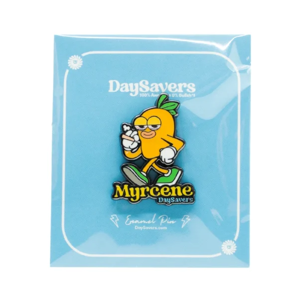 daysavers enamel pin myrcene terp mercy