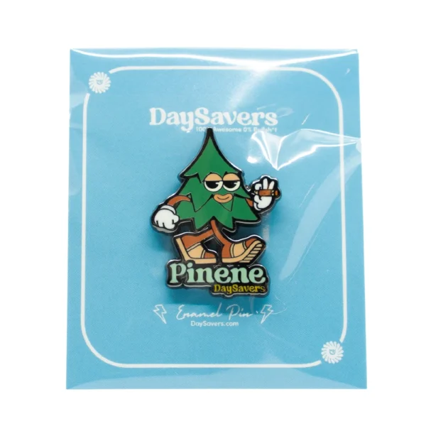 daysavers enamel pin pinene terp petey