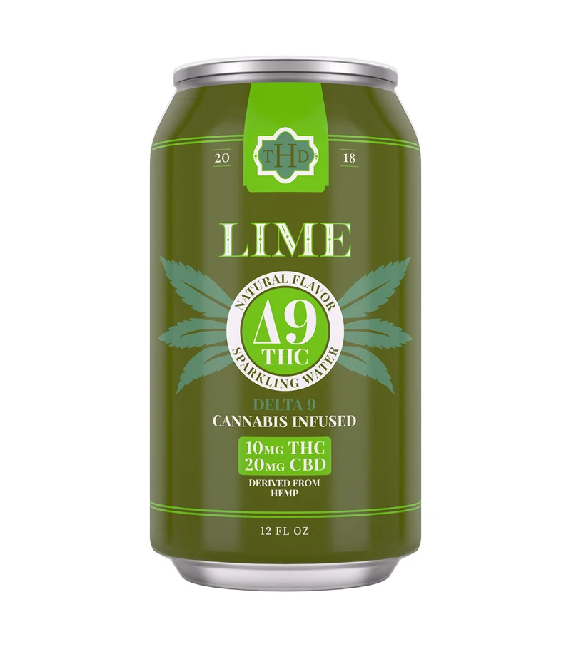 lime sparkling water – 10 mg delta 9 thc